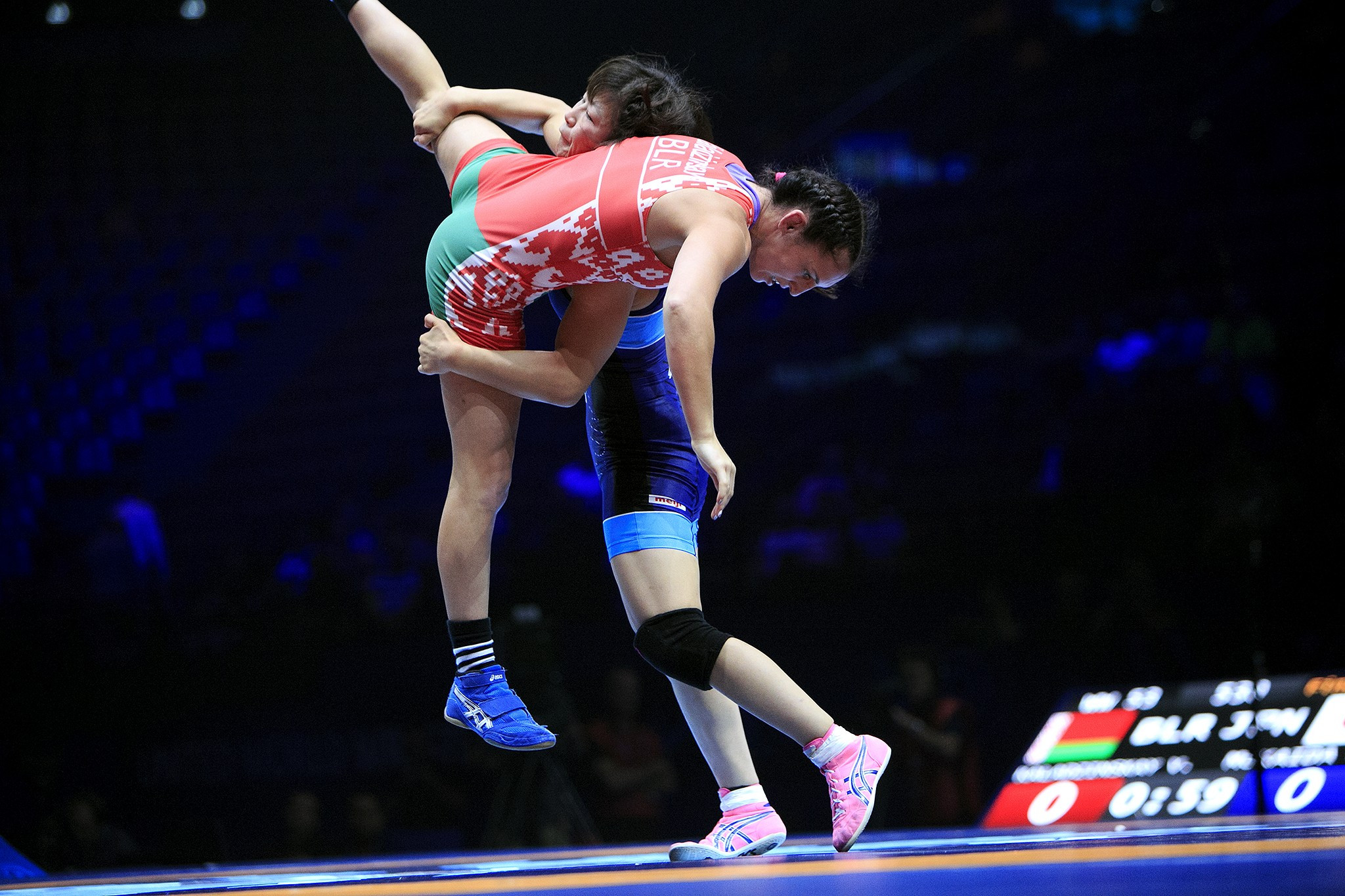 The victory for the Belarusian ended Japanese hopes of a clean sweep on day four ©UWW