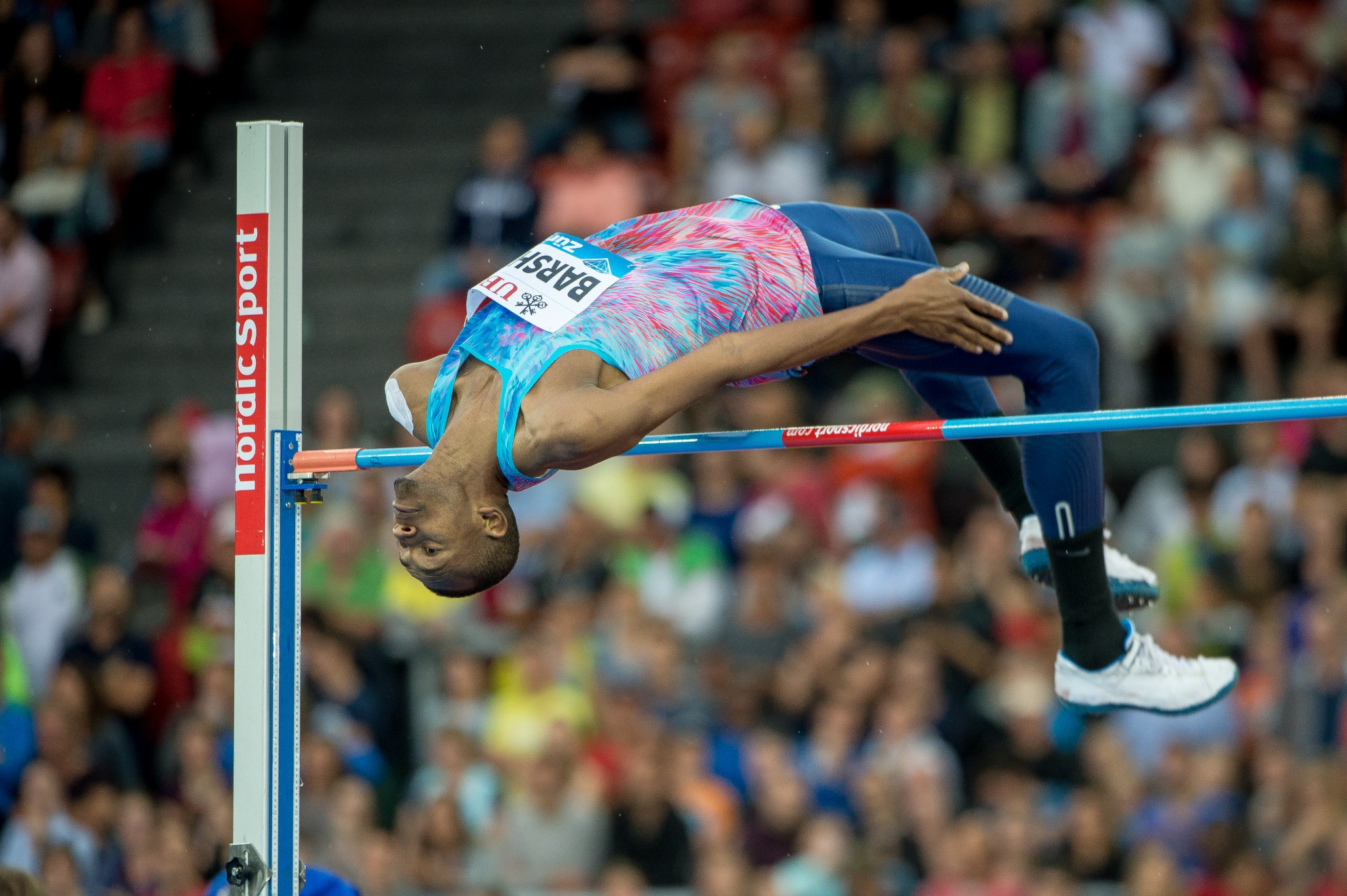 Qatar's Mutaz Essa Barshim was an easy winner of the high jump ©Getty Images