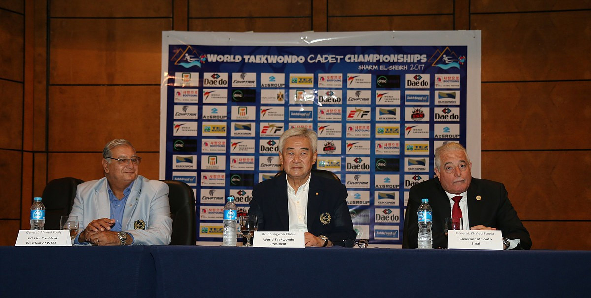 World Taekwondo President Chungwon Choue is present in Egypt ©World Taekwondo
