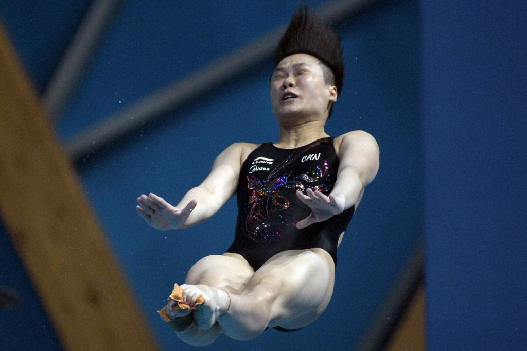 Tingmao Shi continued China's domination of diving events with gold in the women's 3m springboard