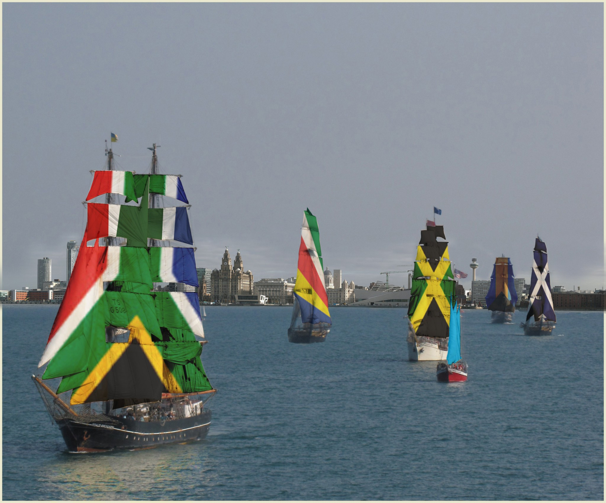 Liverpool has proposed opening the 2022 Commonwealth Games with a "cultural armada" of 71 boats sailing down the River Mersey ©Liverpool 2022