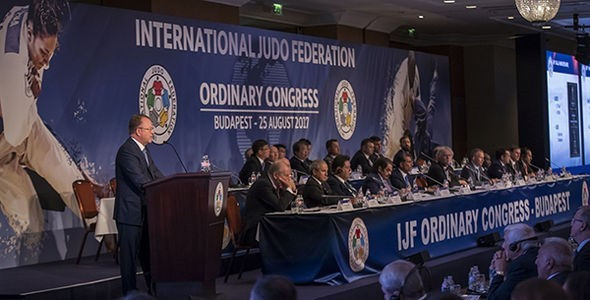 Marius Vizer has been re-elected for a new four-year term as President of the International Judo Federation ©IJF