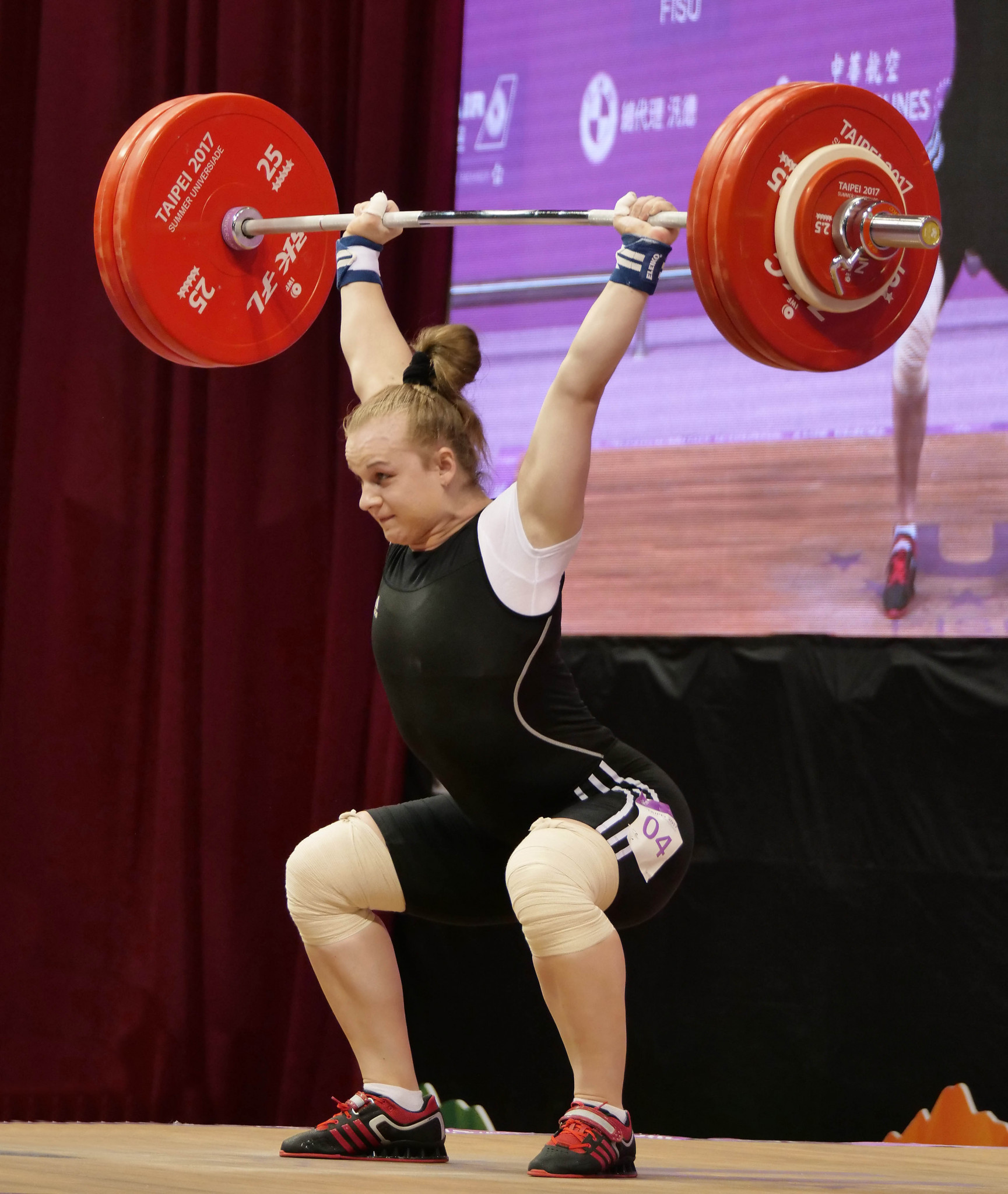 Ukraine's Iryna Dekha set three Universiade records en route to claiming the women's 90kg weightlifting crown ©Taipei 2017
