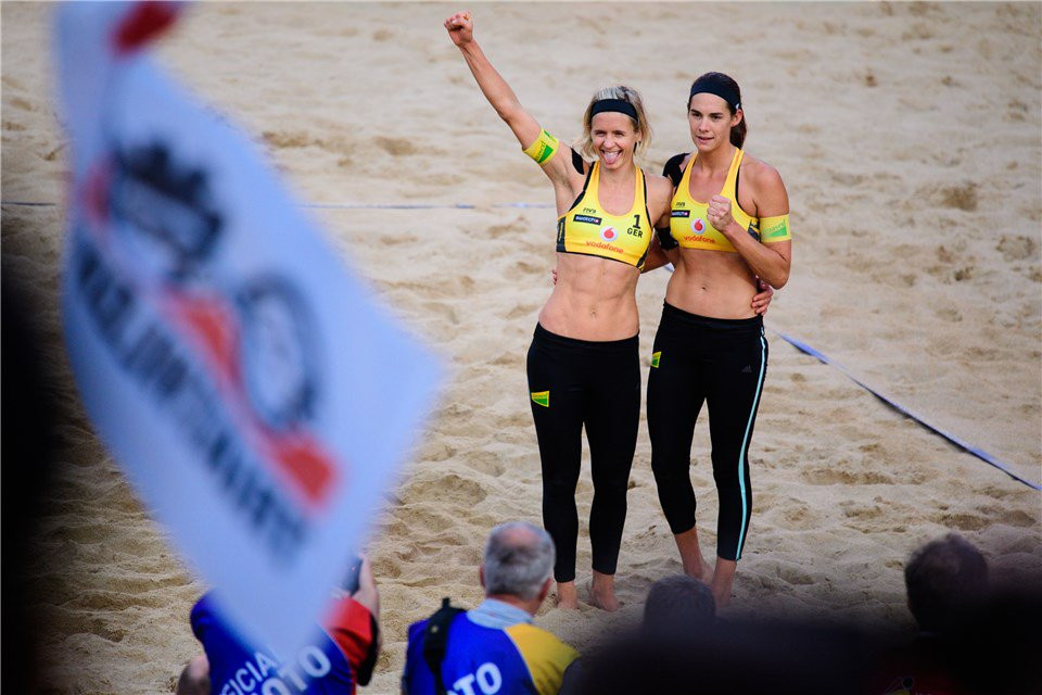 Germany's Laura Ludwig and Kira Walkenhorst reached yet another big final ©FIVB