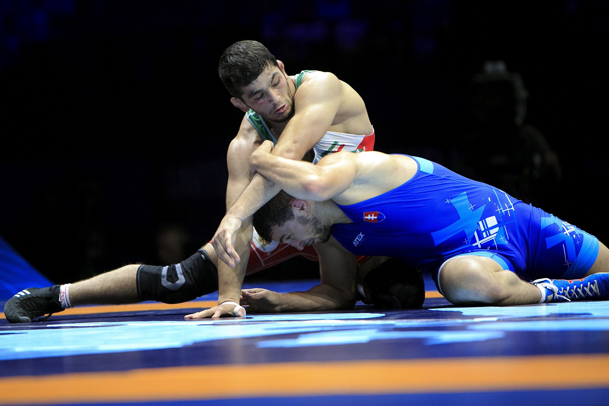 Iran's Hassan Yazdani dominated Slovakian Boris Makoev in the final of the 86kg category ©UWW