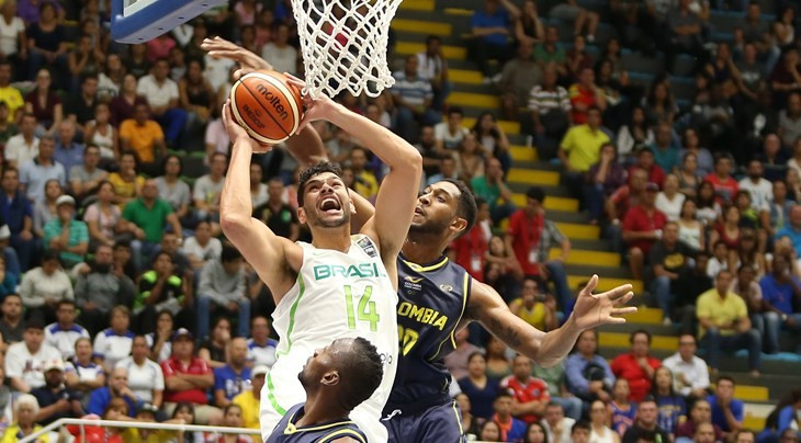 Brazil pipped hosts Colombia as the FIBA AmeriCup began ©FIBA