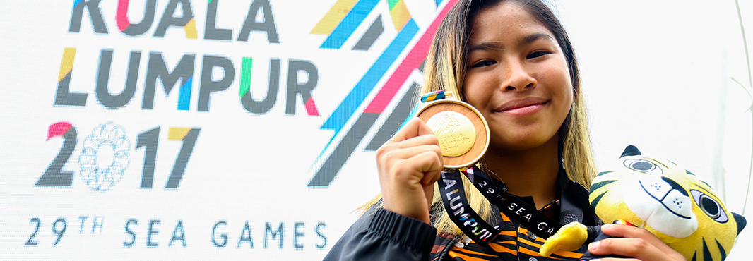 Aaliyah Yoong won Southeast Asian Games gold in water skiing ©Kuala Lumpur 2017