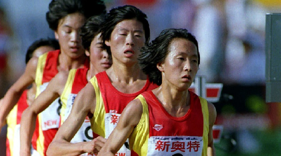 The performances of female runners at the 1993 National Games of China in Beijing, where they set three world records, have been discredited due to allegations of doping ©Getty Images