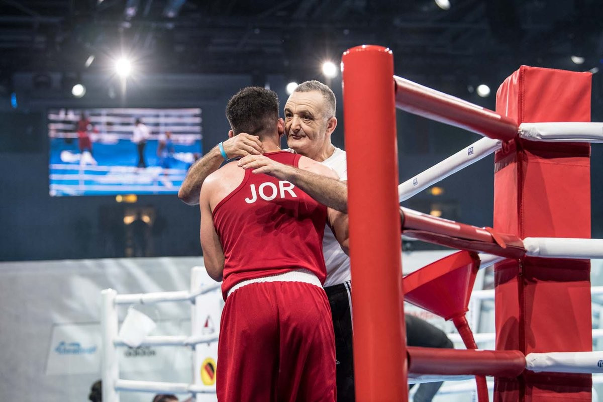 Jordanian welterweight Zeyad Eashash beat Australia’s Andrew Hunt today as the wildcard entrant moved into the second preliminary round at the 2017 AIBA World Championships ©AIBA