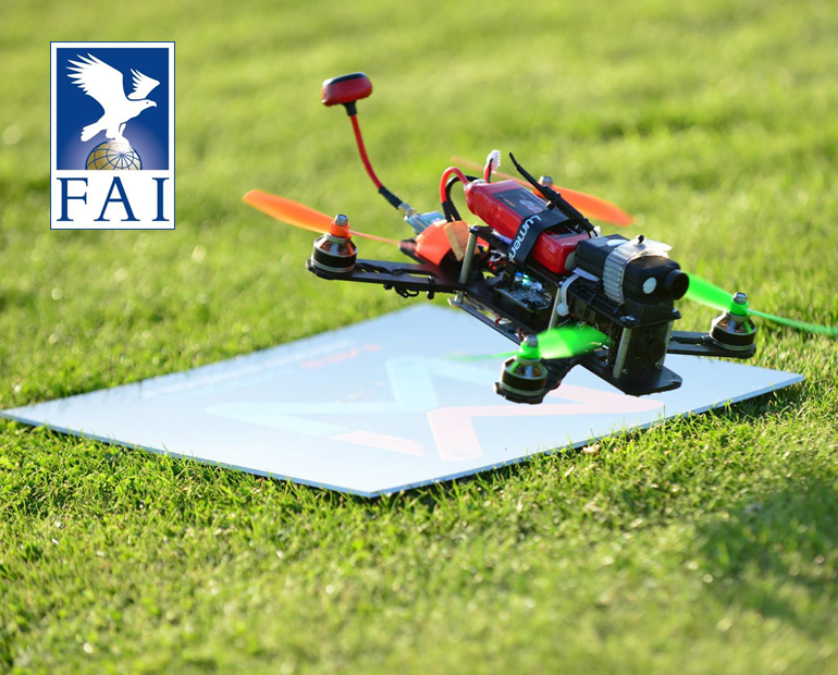 The FAI were assisted with drone racing ©FAI