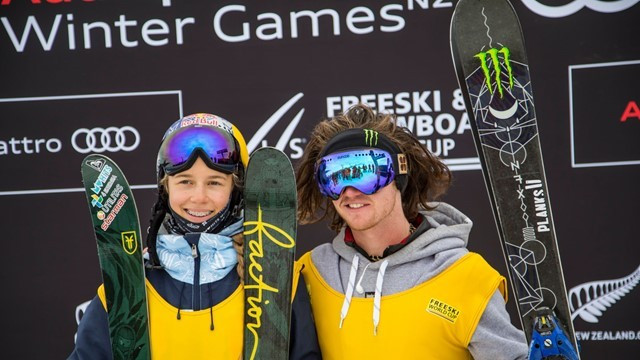 James Woods and Kelly Sildaru bagged World Cup titles today ©FIS