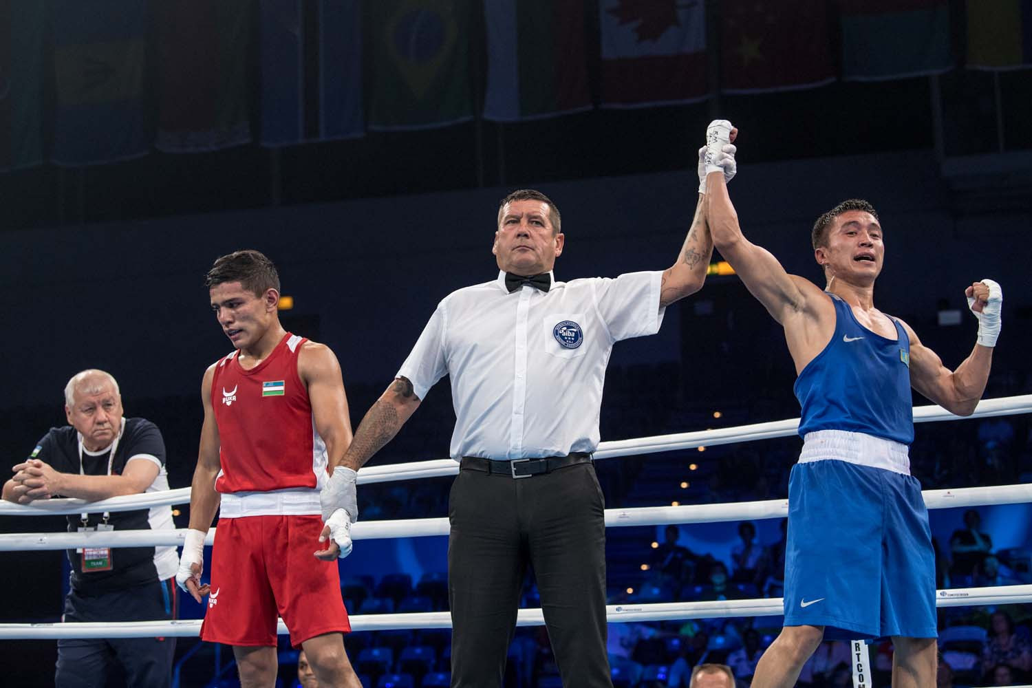 Top seed Akhmadaliev crashes out of AIBA World Championships