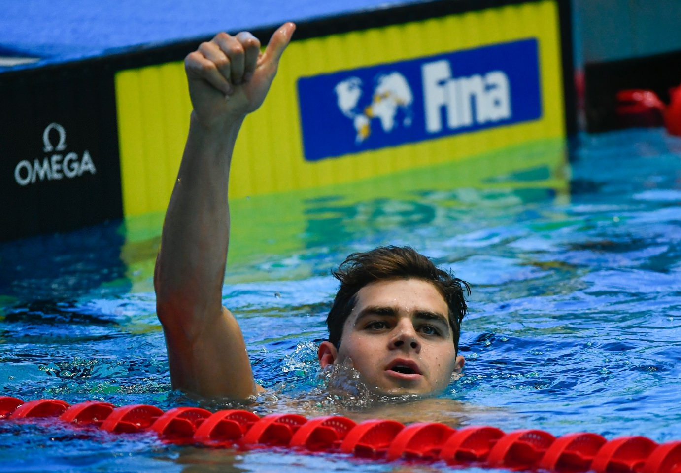 Home favourite Michael Andrew won his third gold medal of the 2017 FINA World Junior Championships today ©FINA