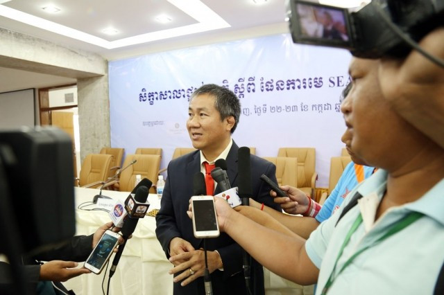 National Olympic Committee of Cambodia Thong Khon chairman presided over the workshop ©National Olympic Committee of Cambodia