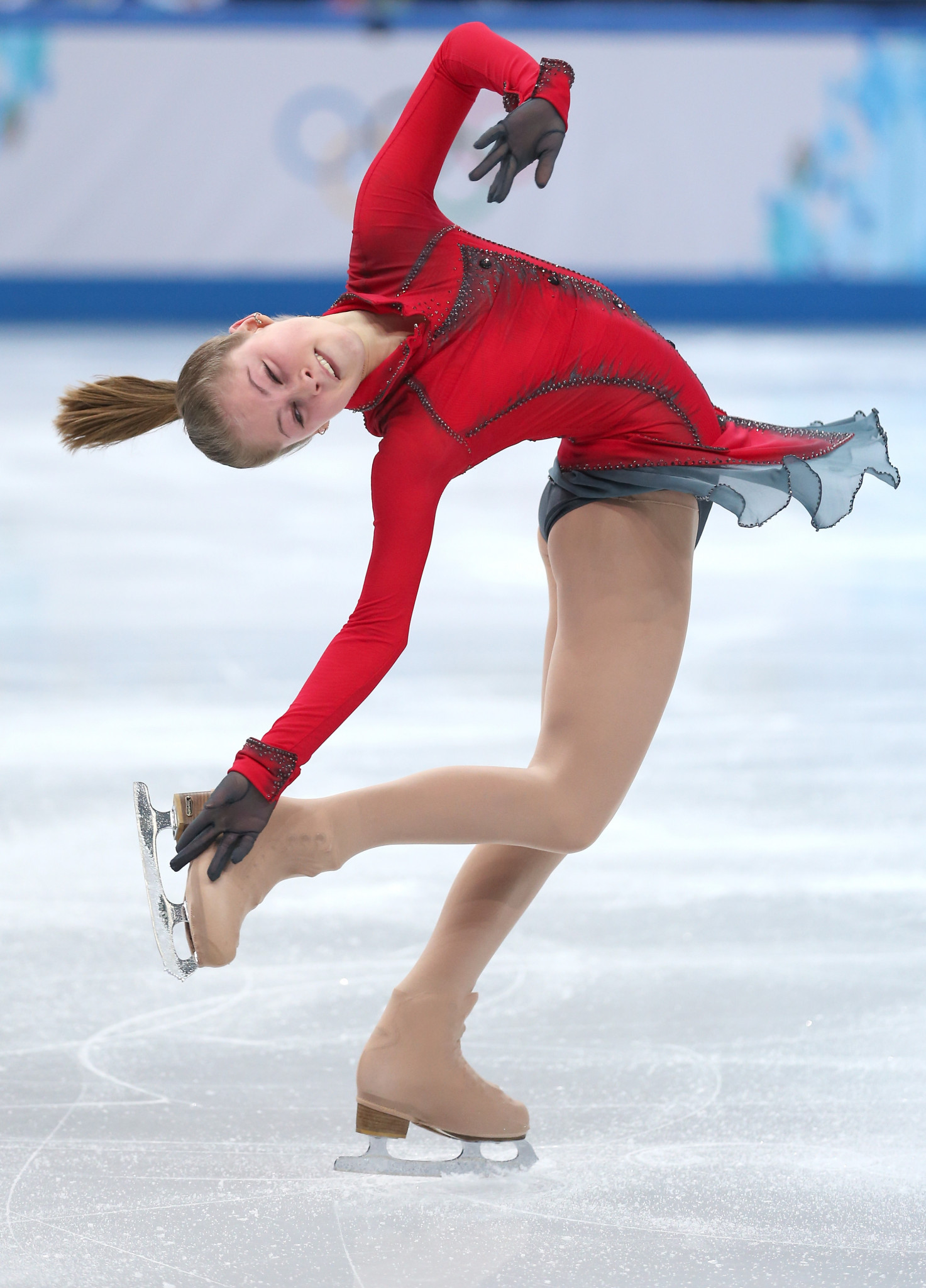 Yulia Lipnitskaya became the youngest Olympic figure skating gold medallist in modern times when she helped Russia to the team title at Sochi 2014 ©Getty Images