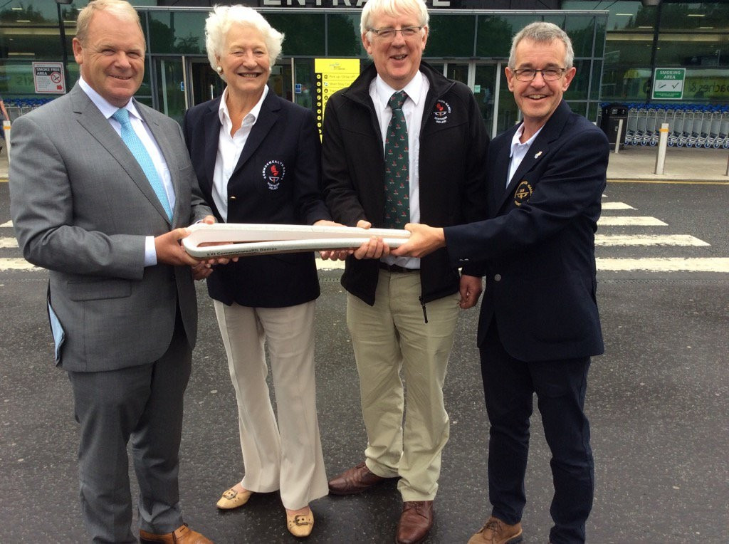 Gold Coast 2018 Queen's Baton Relay arrives in Belfast following visit to Scotland