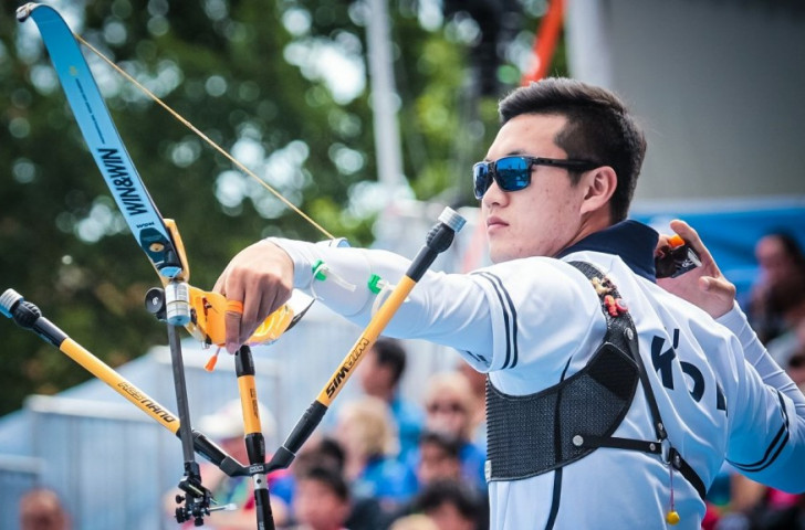 South Korea overcame Olympic champions Italy to take the men's recurve team crown