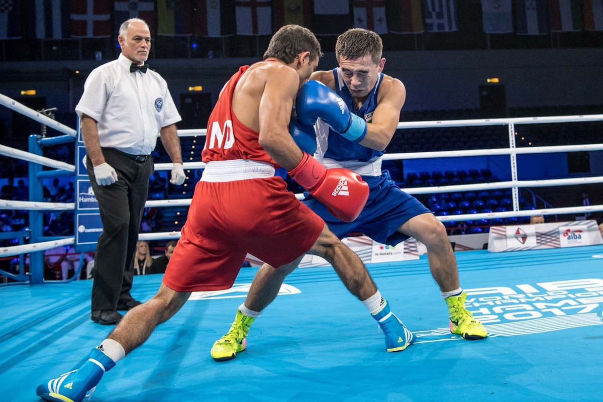 Rio 2016 Olympic gold medallist Hasanboy Dusmatov of Uzbekistan reached the semi-finals of the light flyweight competition with a unanimous points over India's Amit on day five of the AIBA World Championships ©AIBA