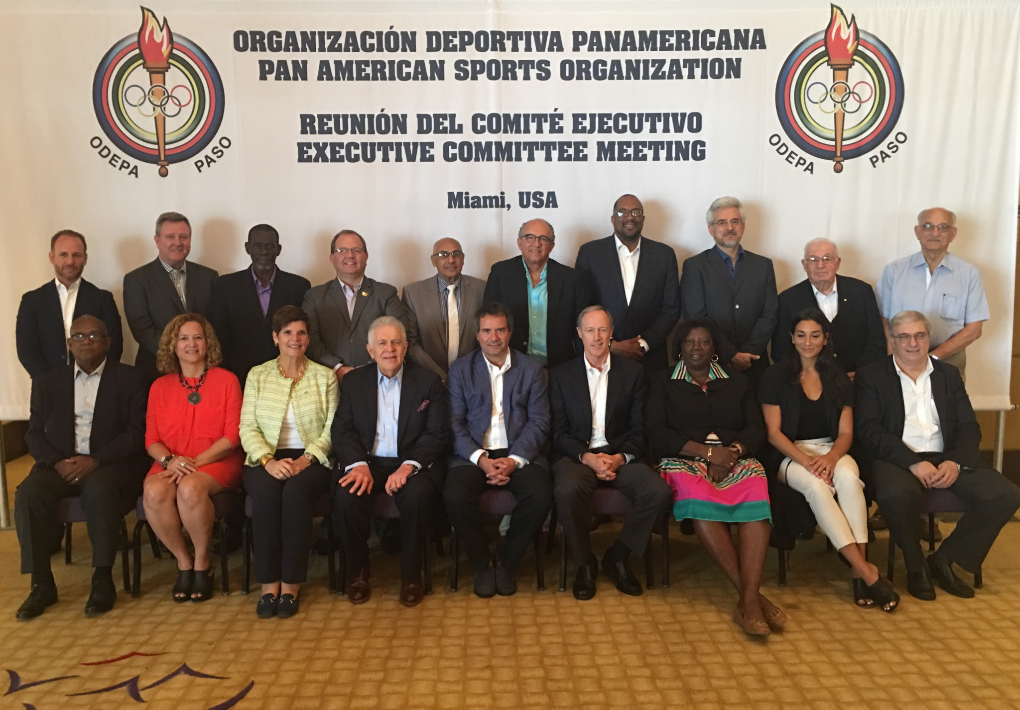 PASO Executive Committee members attend their meeting in Miami ©PASO