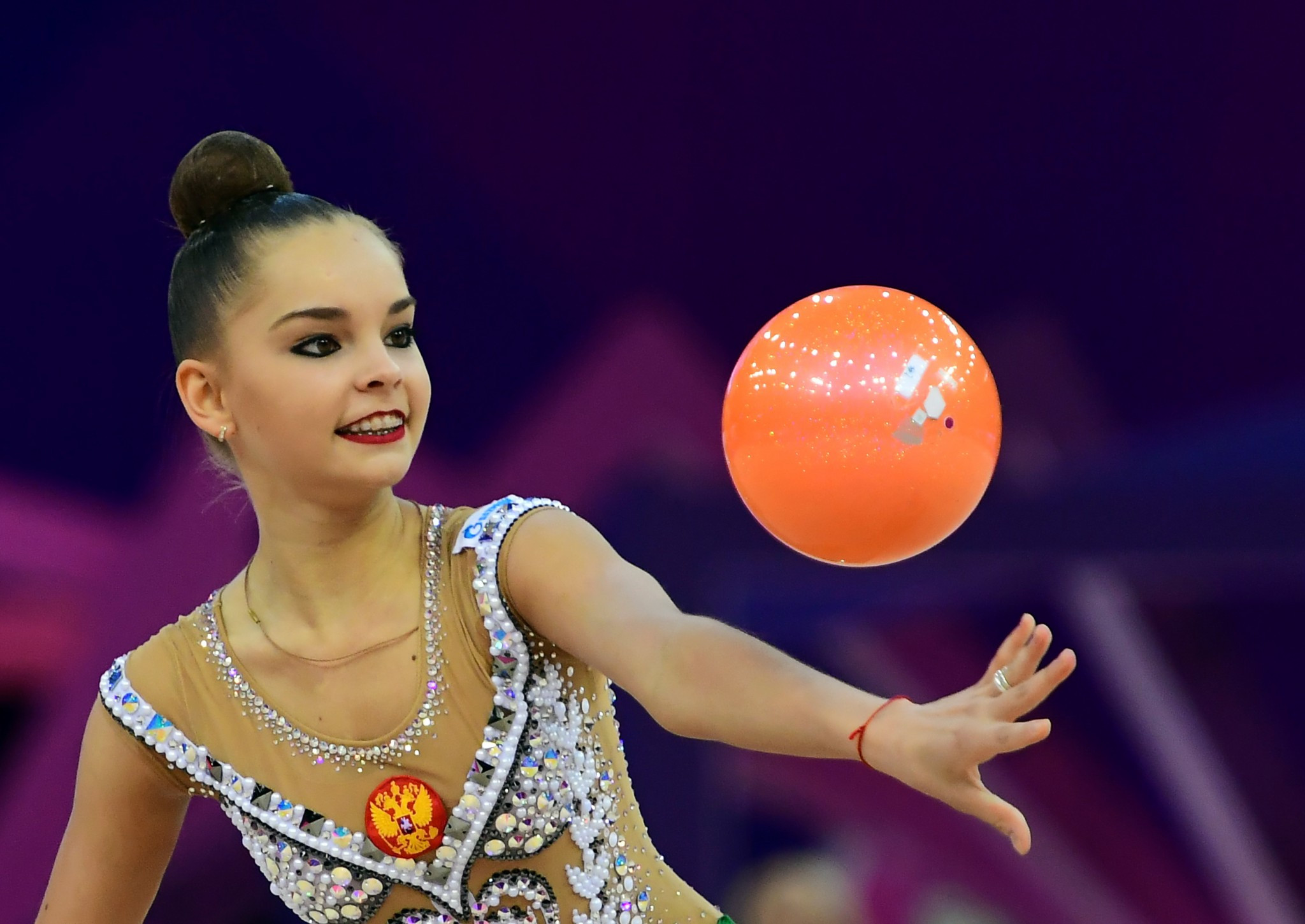 Arina Averina won the ball gold medal in Pesaro ©Getty Images 
