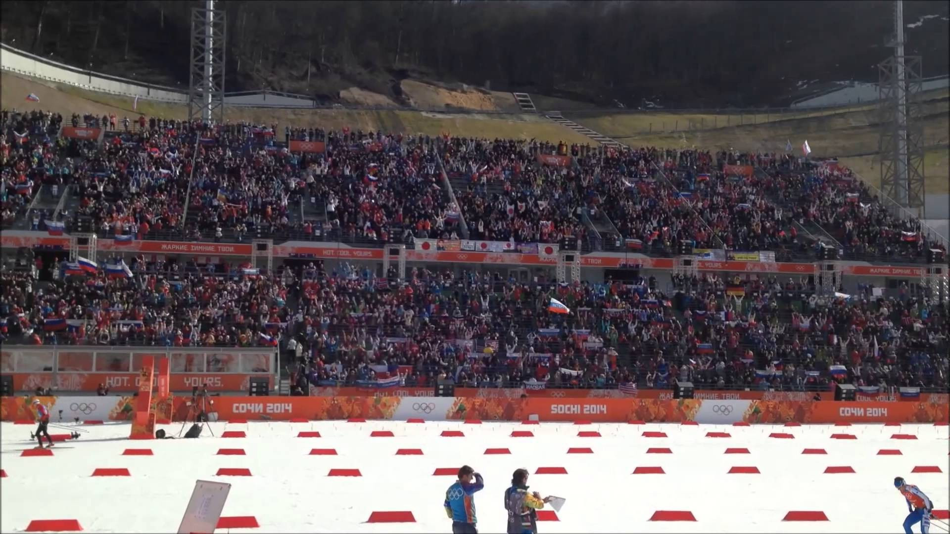 There were initial fears over low ticket sales for Sochi 2014 but crowds were generally good ©YouTube