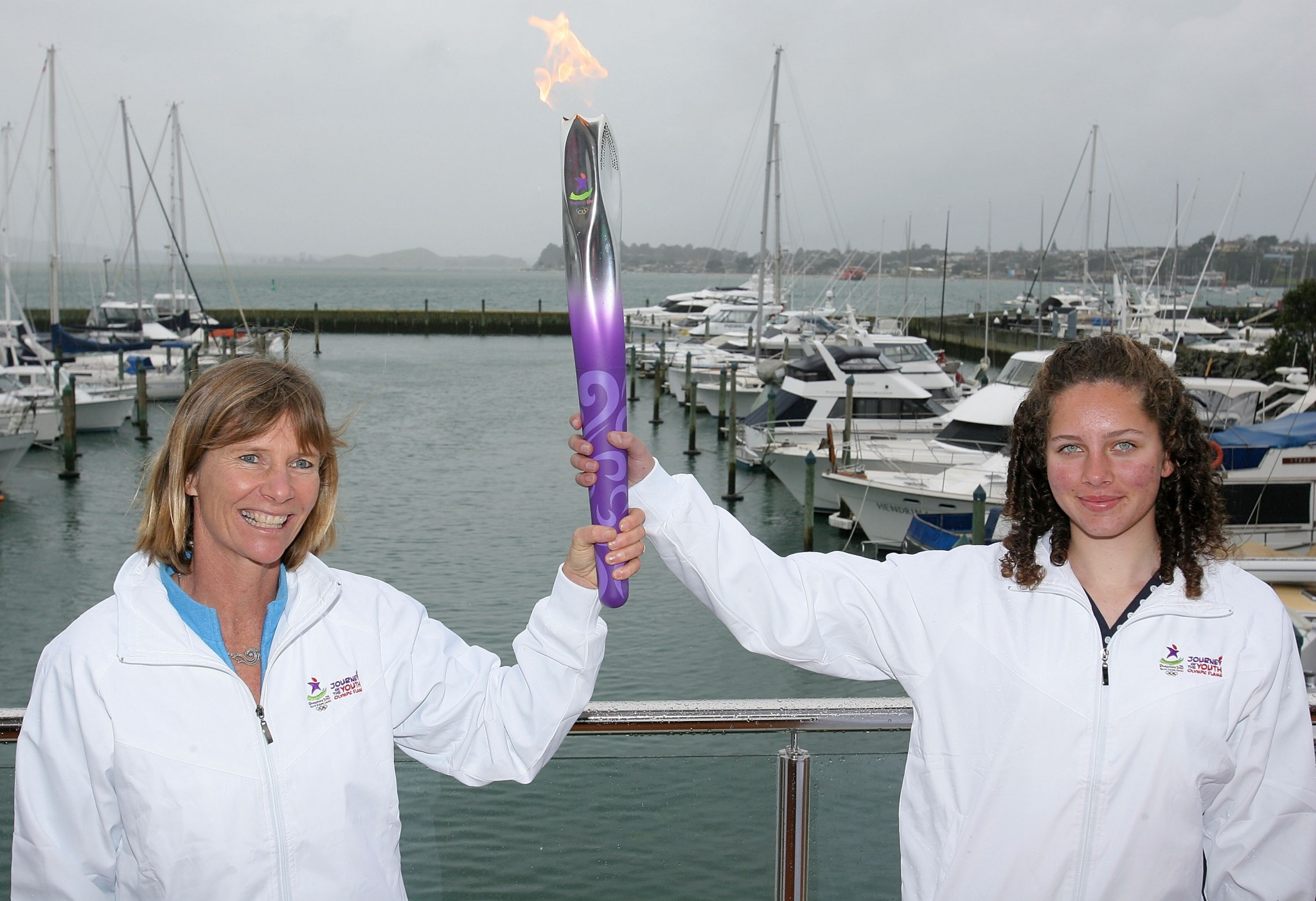Barbara Kendall, left, has been an ambassador for every Youth Olympic Games since they were launched in Singapore in 2010 and will be New Zealand's Chef de Mission at Buenos Aires 2018 ©Getty Images
