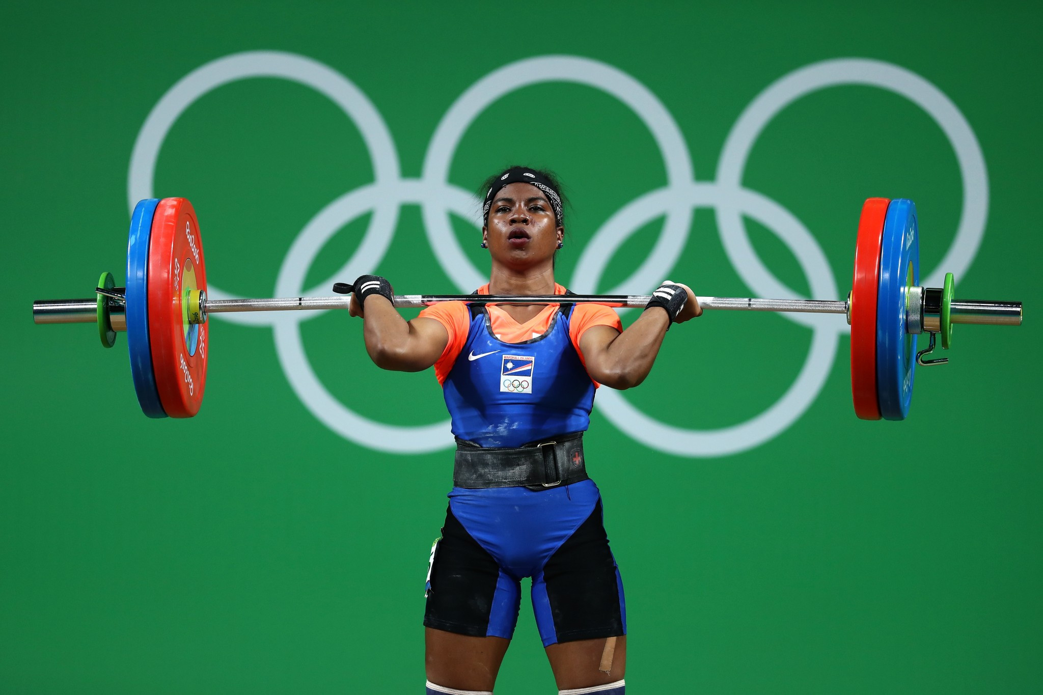 Weightlifter Mathlynn Sasser was part of the Marshall Islands team at Rio 2016 ©Getty Images