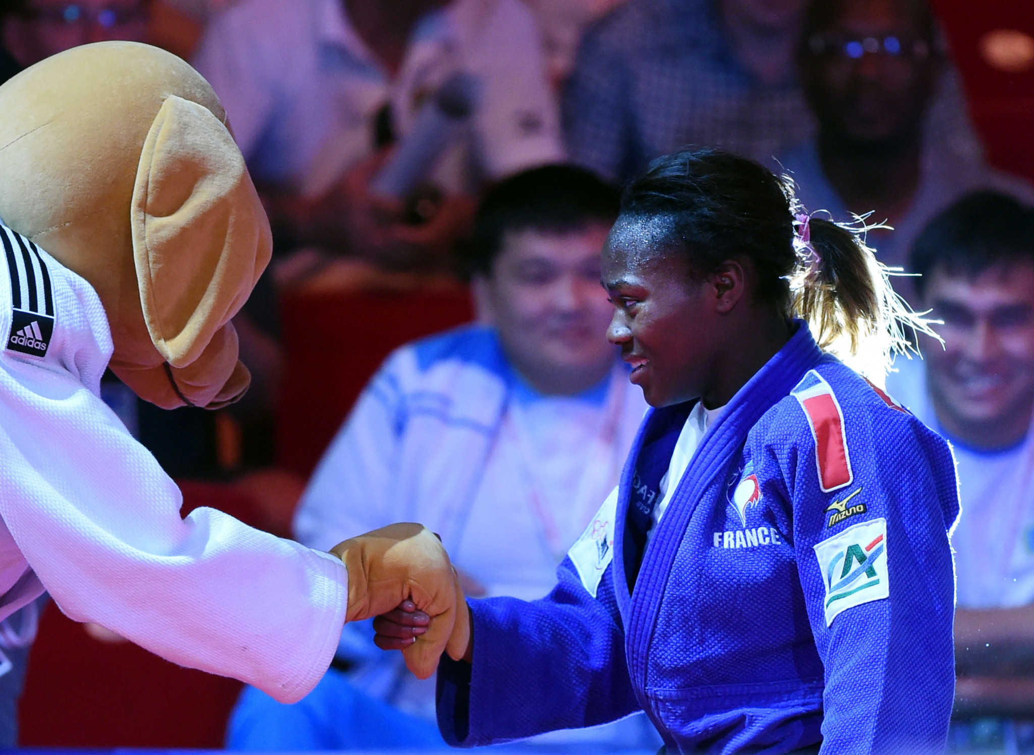 The French judoka produced a commanding display throughout the competition on her way to the top of the podium ©Getty Images