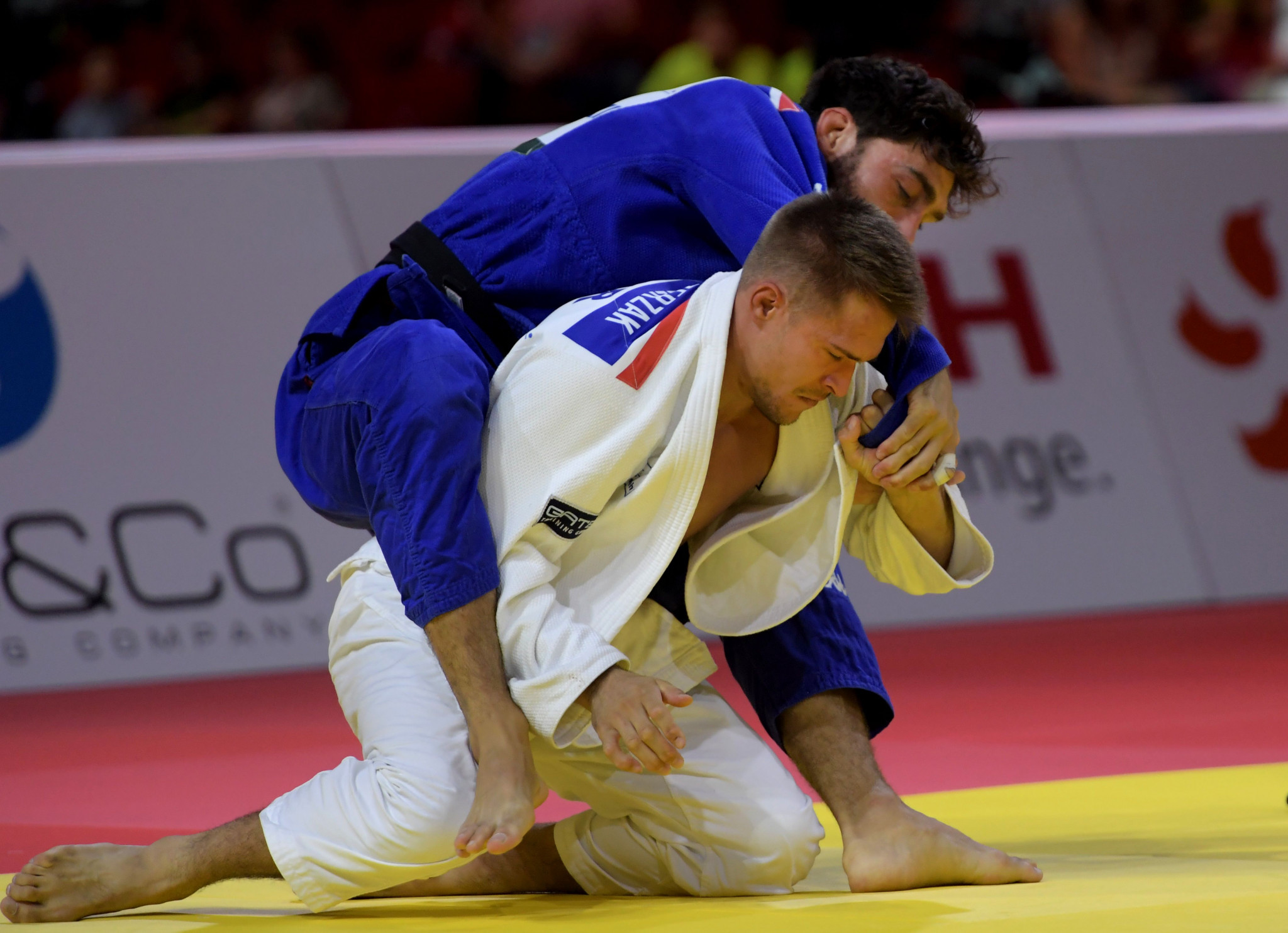 Alexander Wieczerzak of Germany and Matteo Marconcini of Italy were surprise finalists in the men's under 81kg event ©Getty Images