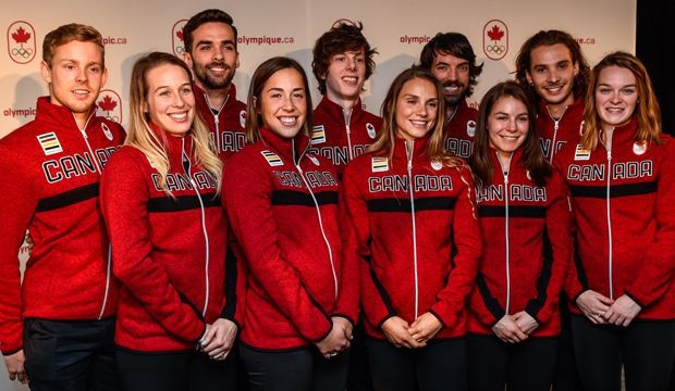 Members of the Canadian speed skating team due to take part in Pyeongchang 2018  ©Speed Skating Canada