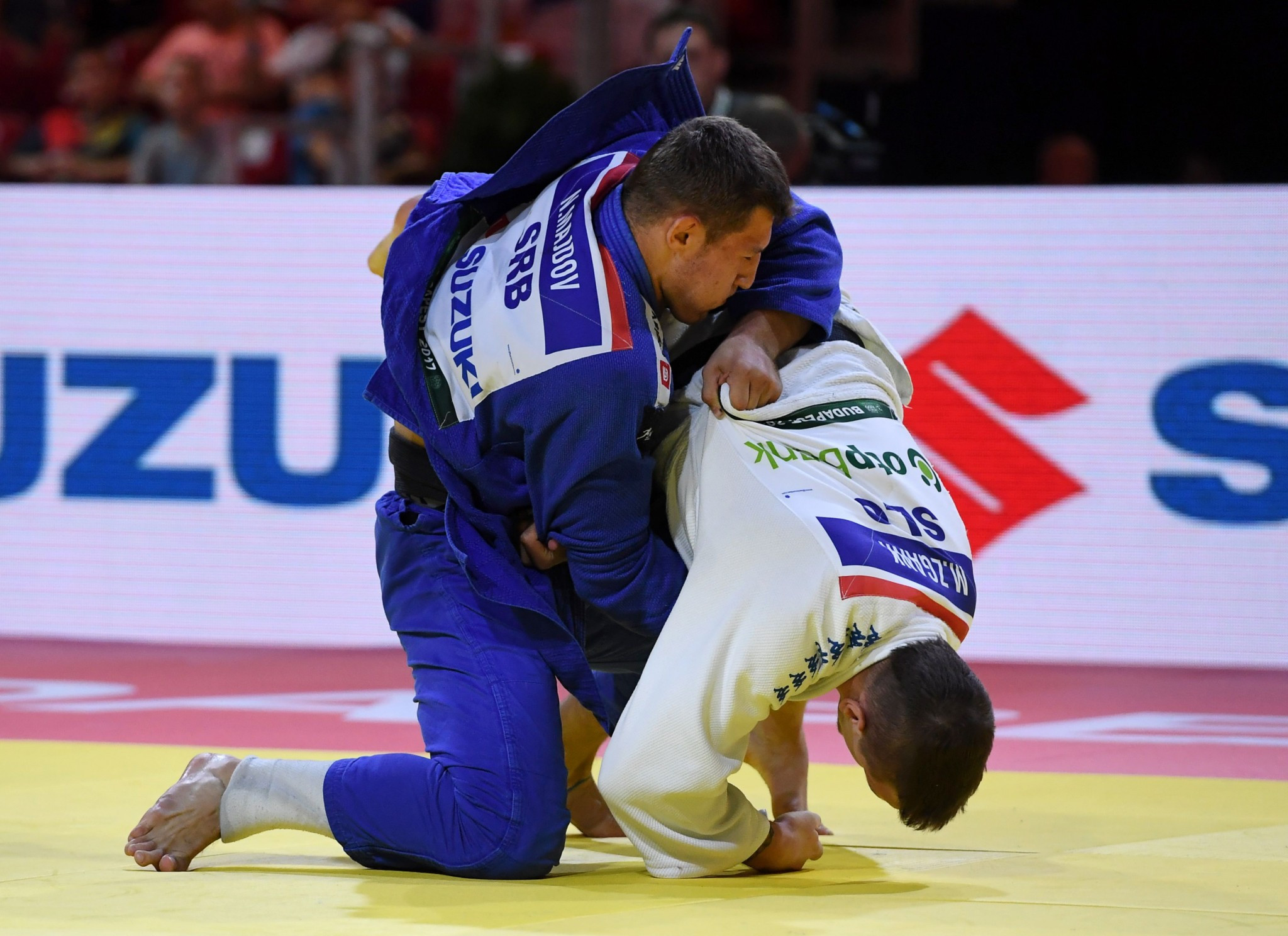 Serbia's Nemanja Majdov secured the other title on offer today as he overcame Mihael Žgank of Slovenia in the men's under-90kg final ©Getty Images