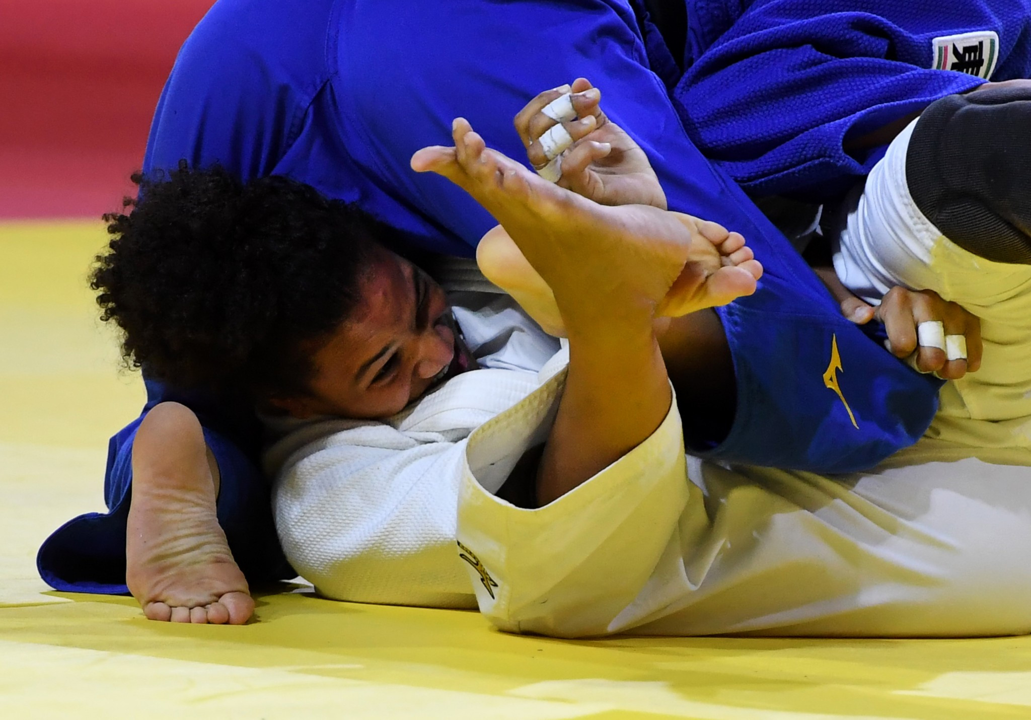 The Japanese judoka secured the under 70kg title with an ippon win over Puerto Rico's Maria Perez ©Getty Images
