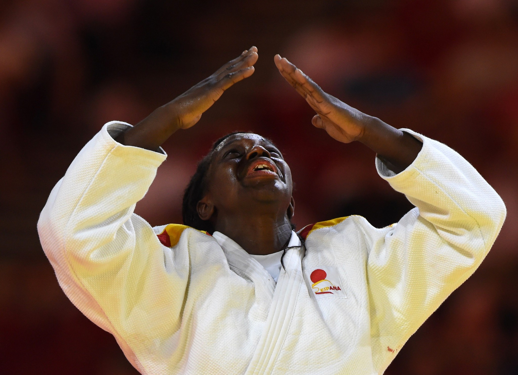 Spain's Maria Bernabeu was delighted with her bronze at under 70kg ©Getty Images