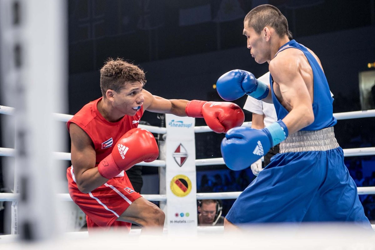 Yosbany Veitia was one of four Cuban winners on day seven of the 2017 AIBA World Championships, claiming a split decision win over Russia’s Tamir Galanov to reach the flyweight final ©AIBA