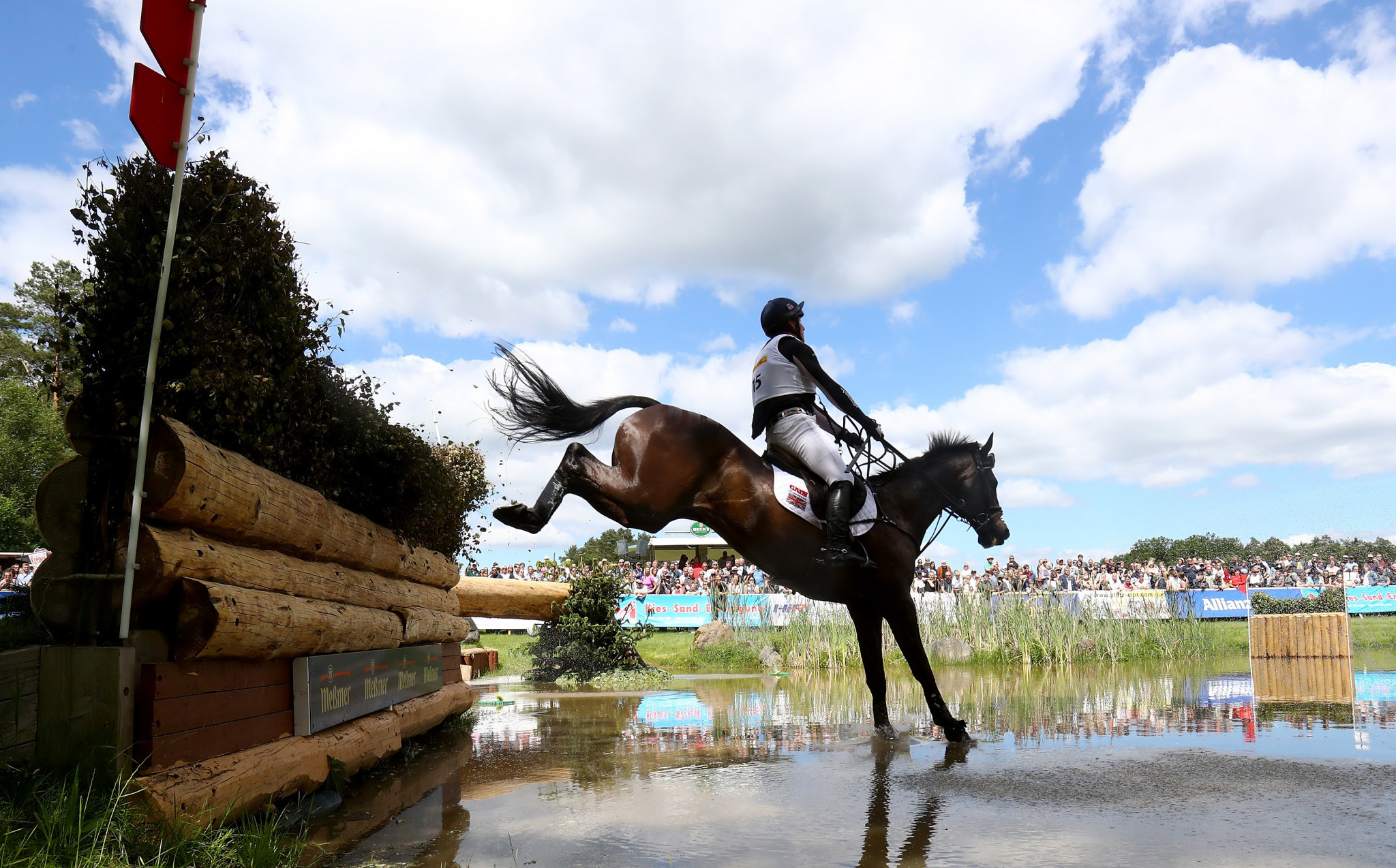 Oliver Townend is the new Burghley Horse Trials leader ©Getty Images