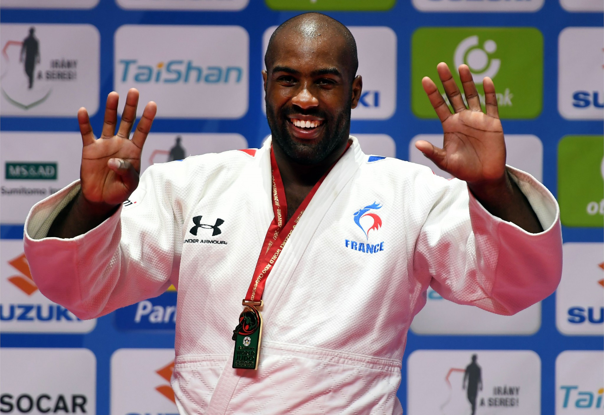 Teddy Riner secured his ninth World Championships gold medal today ©Getty Images