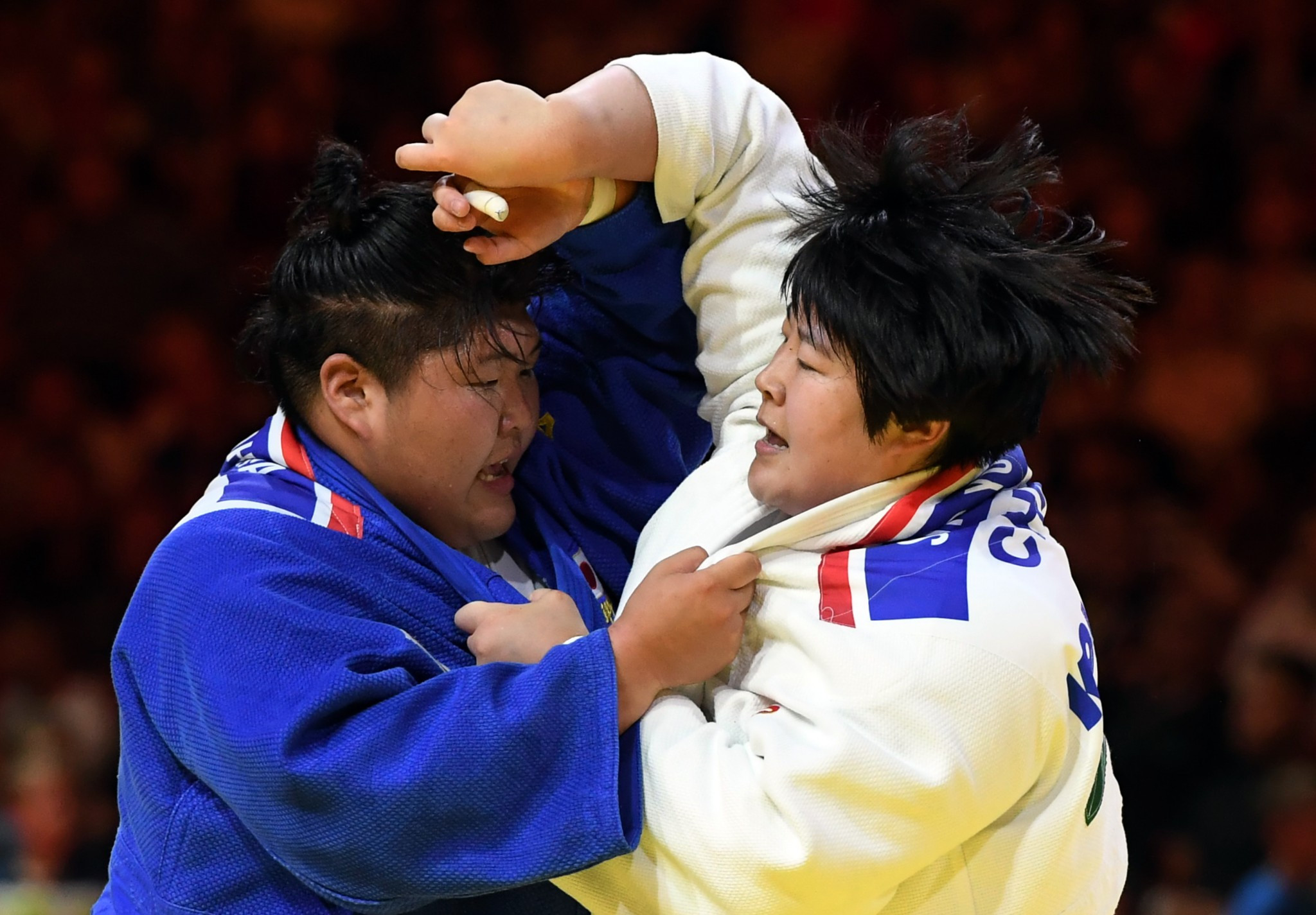 China's Yu Song defended her over 78kg title with victory over Japan's Sarah Asahina ©Getty Images