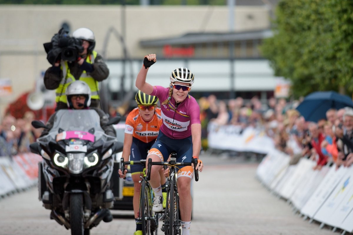 Dutch rider Anna van der Breggen of the Boels-Dolmans team won the fifth stage of the Ladies Tour of Holland ©Twitter