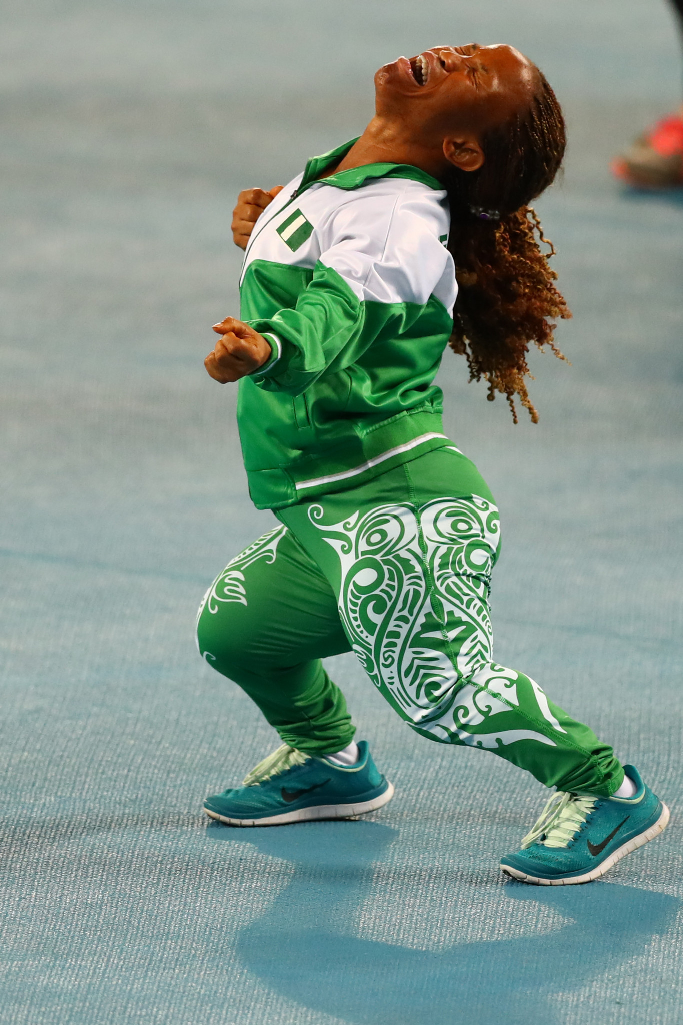 Lauritta Onye of Nigeria celebrates after breaking the world record in the women's shot put at the Rio 2016 Paralympic Games, an event plagued with problems  ©Getty Images