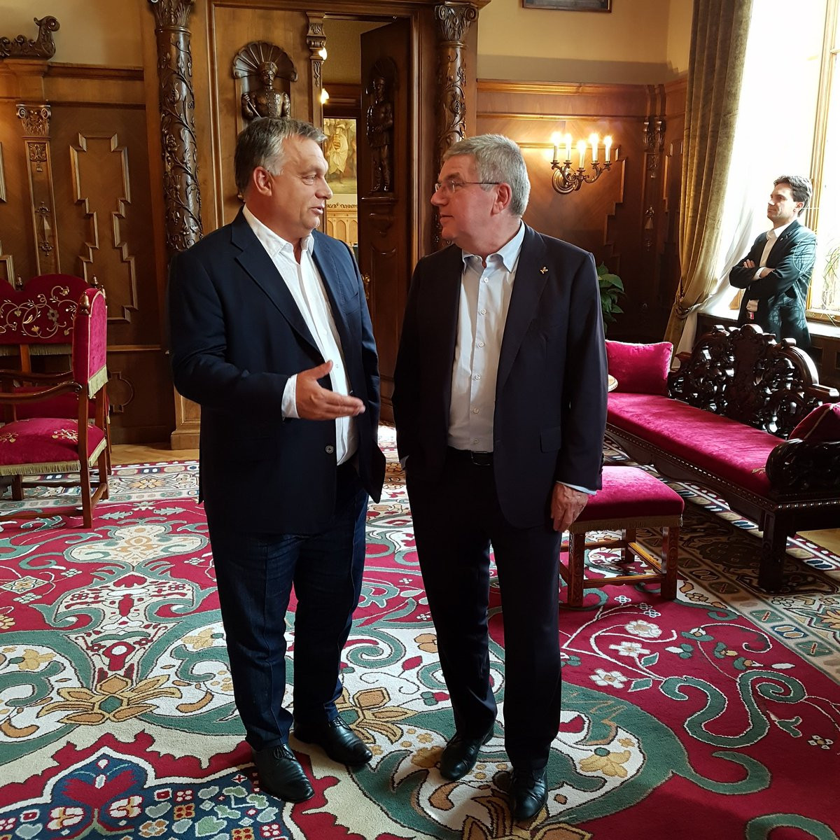 Thomas Bach also met with Hungarian Prime Minister Viktor Orbán during his visit to Budapest ©IOC