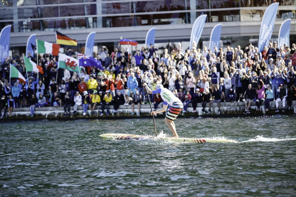Danish legend Steinfath secures gold in front of home crowd at ISA World SUP and Paddleboard Championship