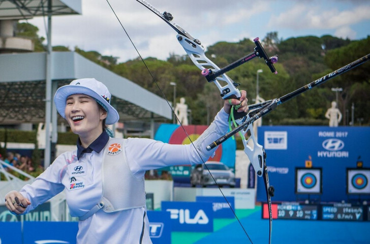 Ki Bo Bae of South Korea retains her Archery World Cup Final recurve title in Rome ©World Archery