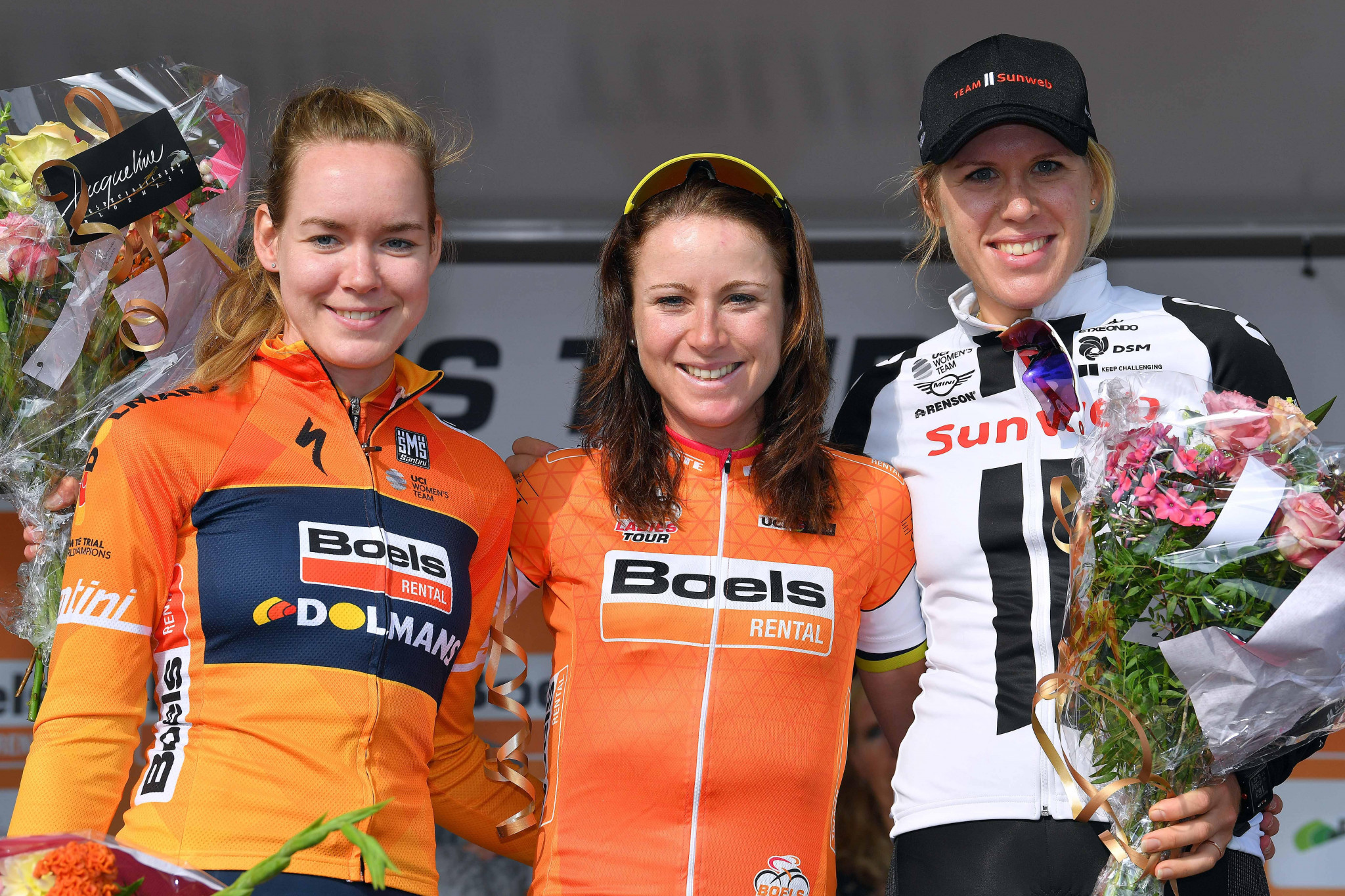 Dutch rider Annemiek van Vleuten of the Orica-Scott team wrapped up the overall victory at the Ladies Tour of Holland ©GreenEdge