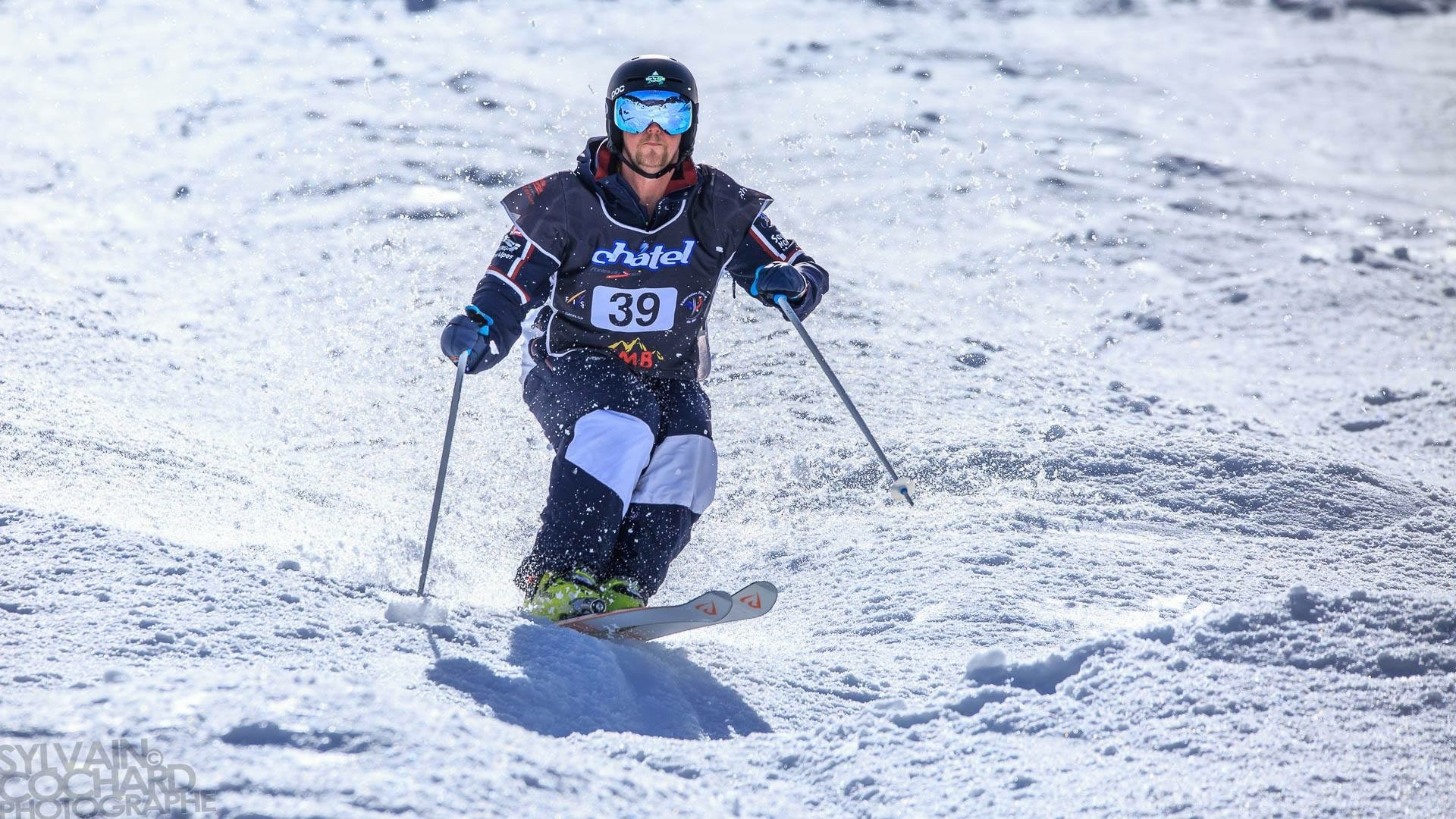 Tom Gerken-Schofield is among a talented crop of emgering moguls skiers from Britain ©BSS