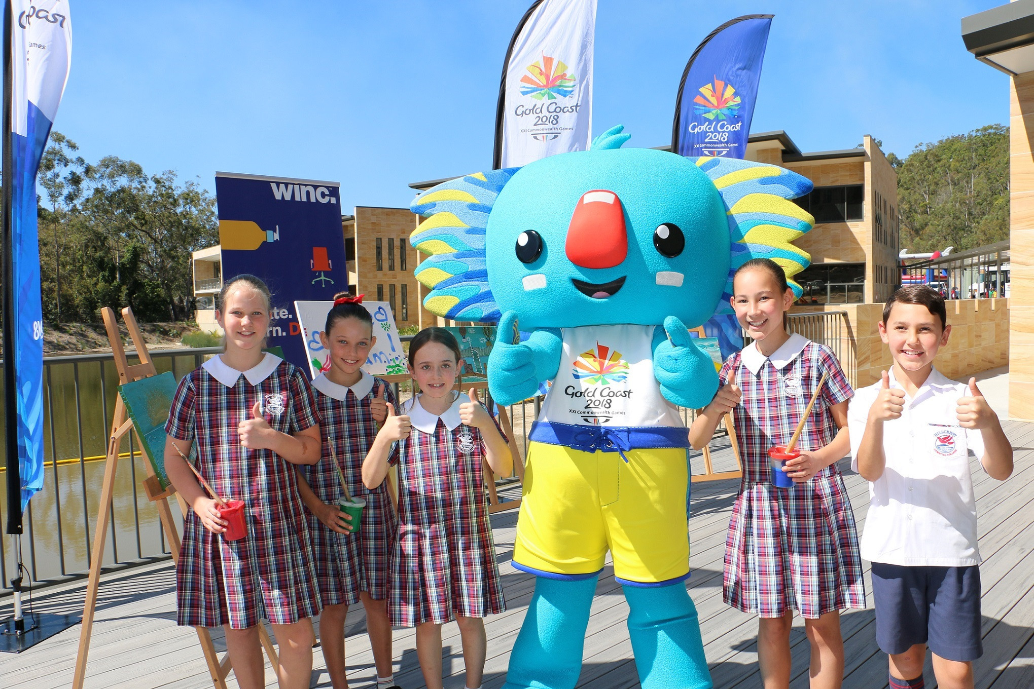 Winc will provide canvasses to support Gold Coast 2018's Schools Connect programme ©Gold Coast 2018
