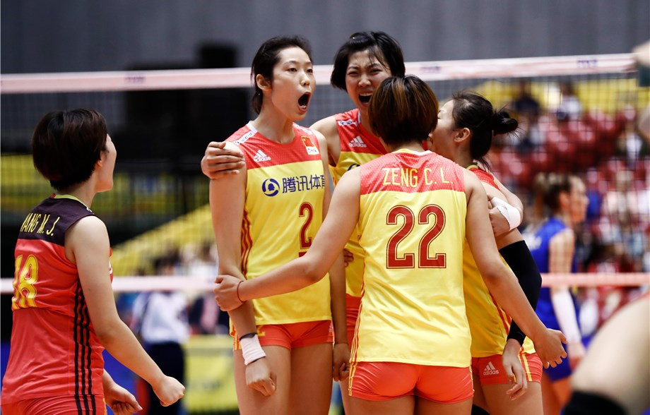 China fended off match points before overcoming Brazil ©FIVB