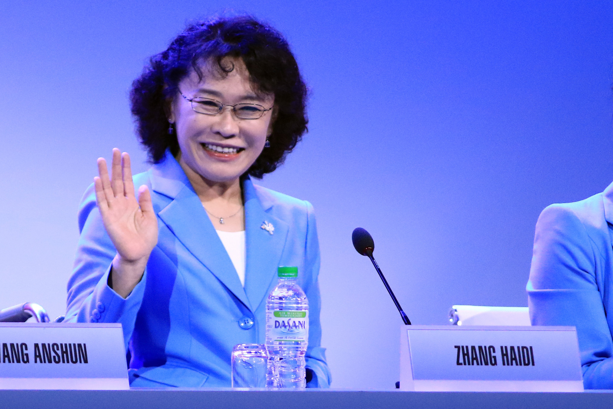 China's Zhang Haidi called on the voting members to trust in her capability and determination to lead the IPC ©Getty Images