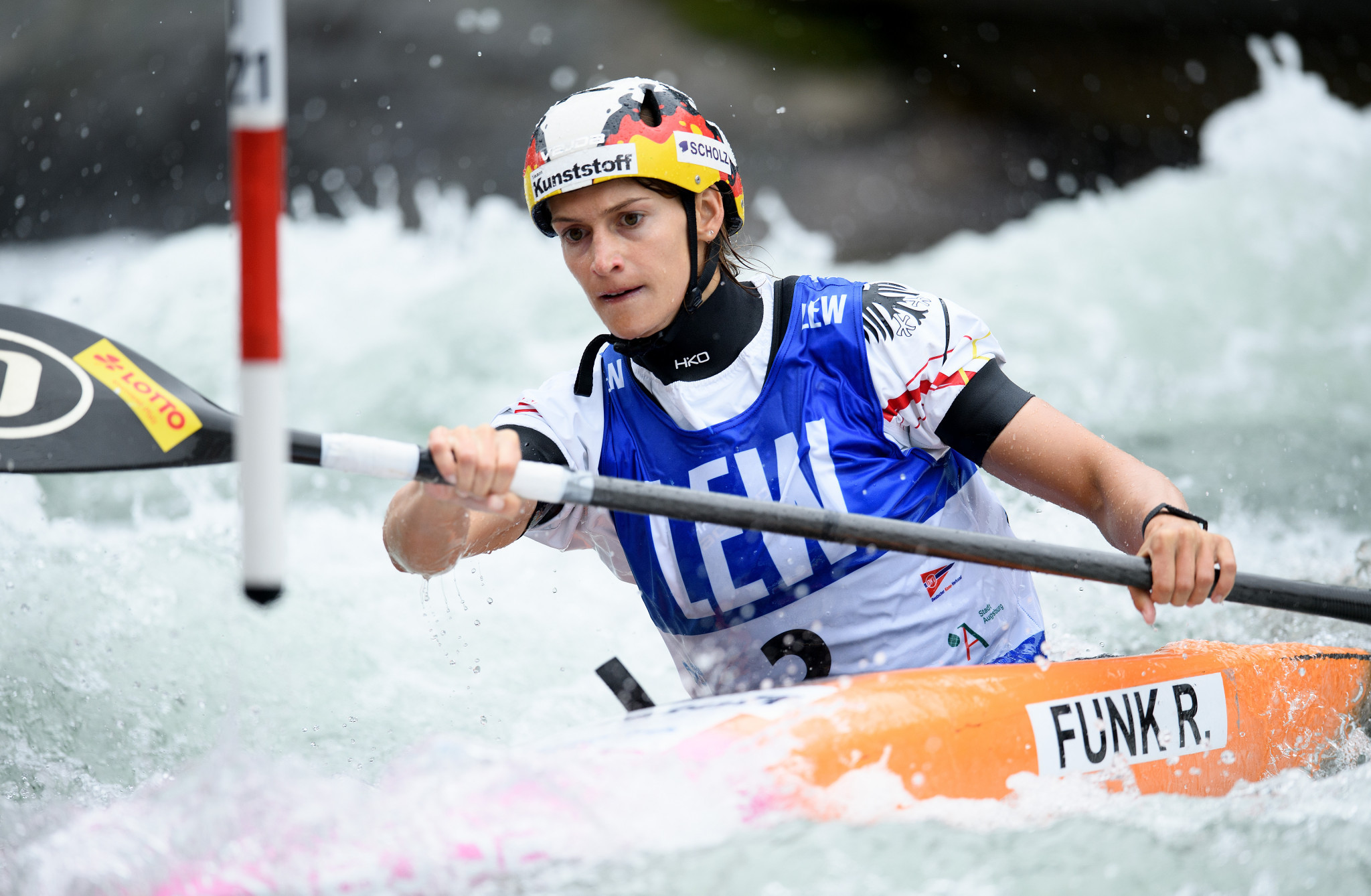 Ricarda Funk has all but sealed the women’s K1  title ©Getty Images