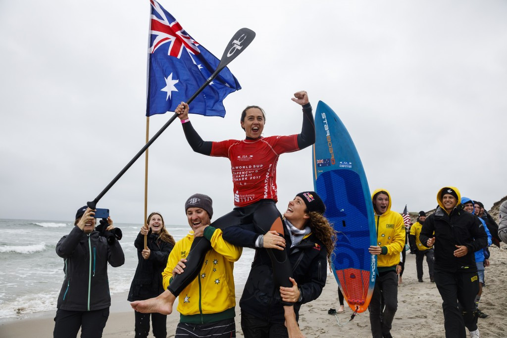 Westdorp defends women's stand up paddle title at ISA World SUP and Paddleboard Championship