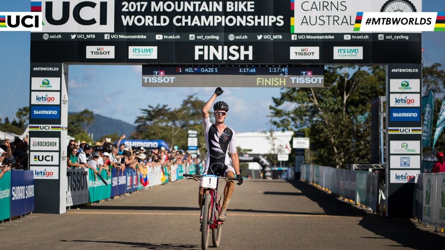Gaze defends under-23 title at UCI Mountain Bike World Championships